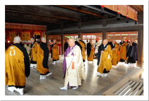 承天寺一山報賽式写真